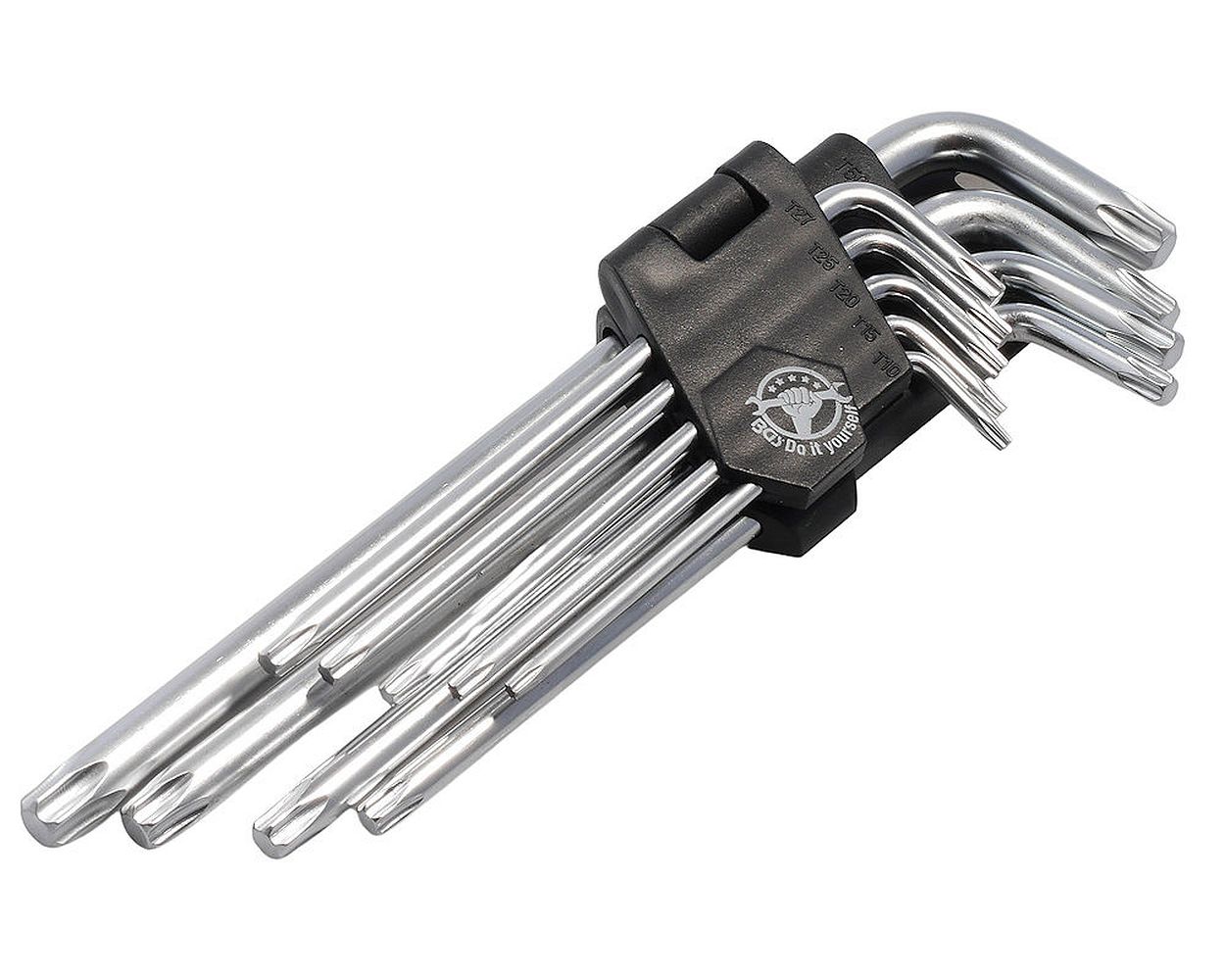 US PRO 9-teiliges T-Griff Torx/Inbusschlüssel/Manipulationssicheres Set T10 - T50 1613