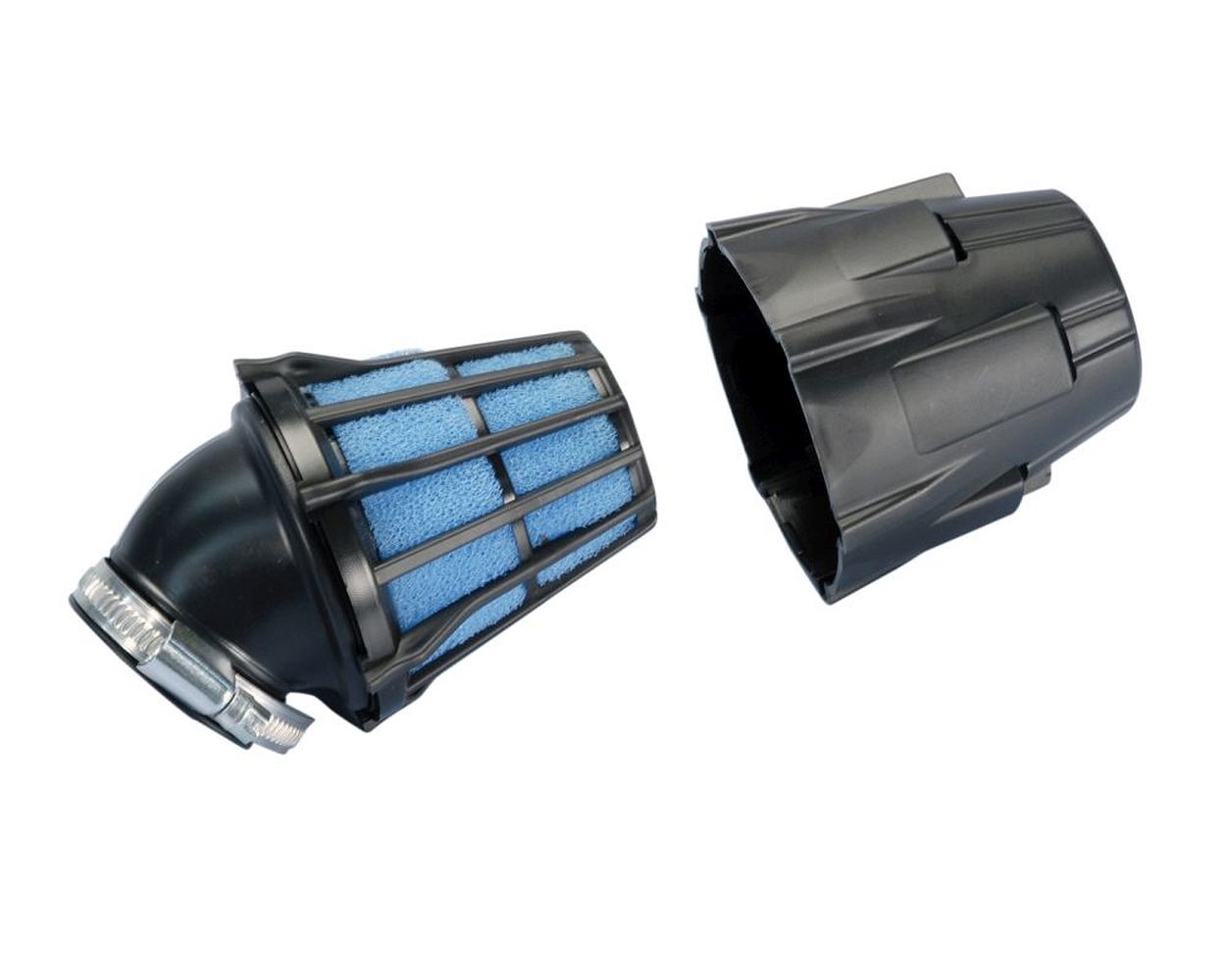 Luftfilter POLINI Air Box 30Grad schwarz 37 mm