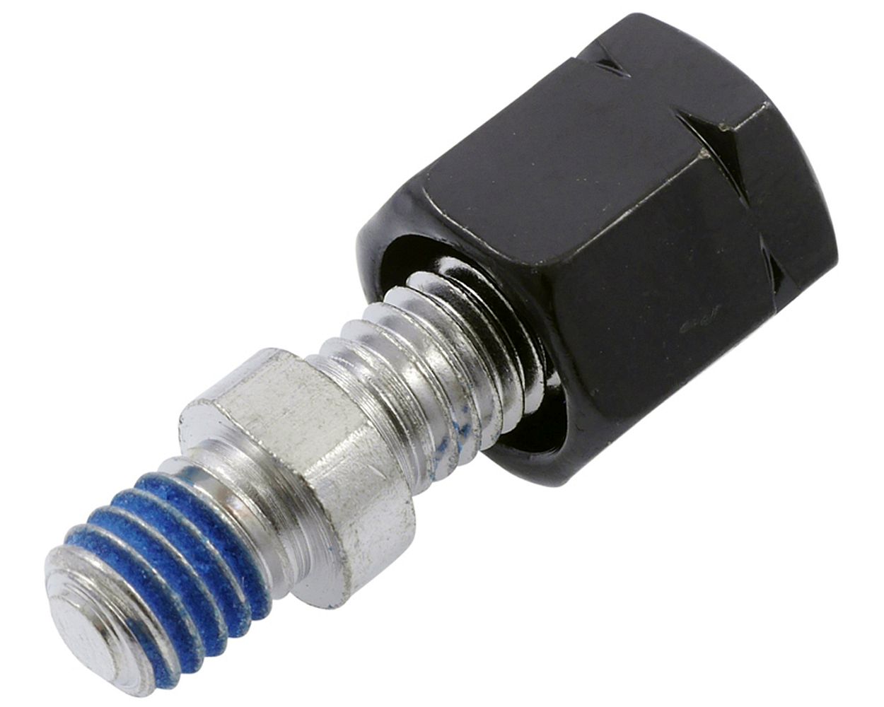 Spiegeladapter M8x1.25 auf M8x1.25 mm Linksgewinde, schwarz, Adapter Spiegel