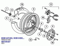  Monza 50 WS1+L8Y 4T AC Vorderrad 10 Zoll für GY6 China 4 Takt