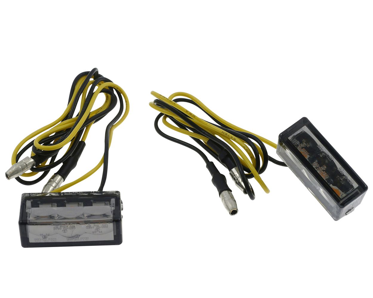 Blinker Mini Paar LED Motorrad Shin YO CUBE-H mit 3 SMDs, zum Einbau, getönt