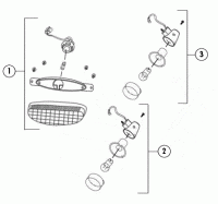  HURRICAN X1 JL50QT-4 4T AC Blinker vorne für Baotian BT49QT-7