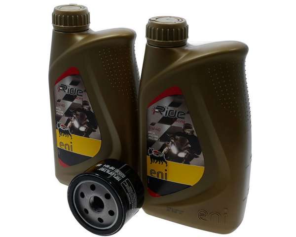 8500273 Ölwechsel Set Motoröl 5W40 ENI i-Ride Ölfilter HF1