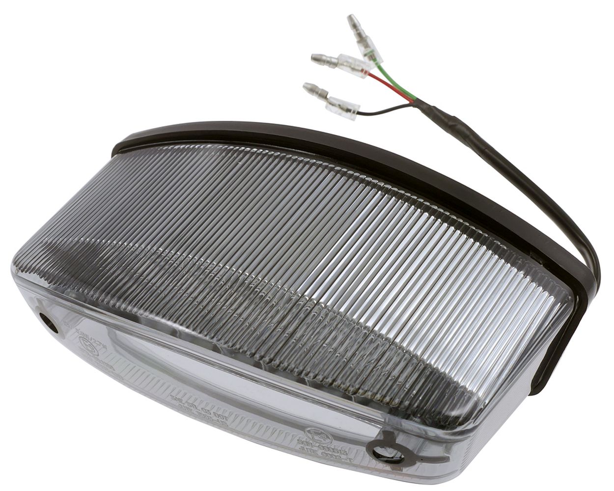 Rücklicht LED Motorrad MONSTER, getöntes Glas, 165x65 mm, universal