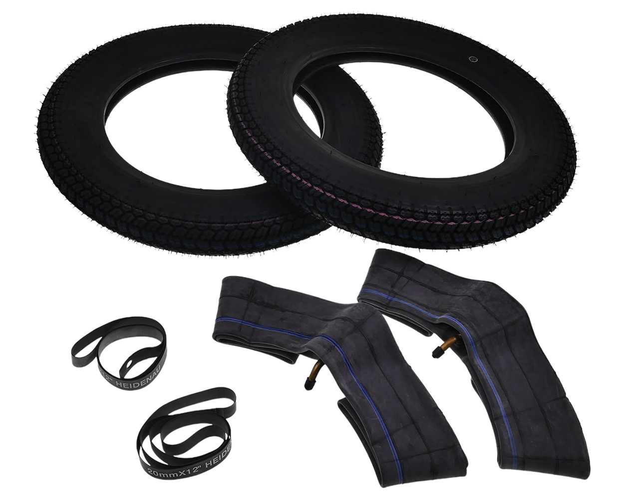 2x Reifen KENDA K315 2x3.00-12 4PR 47J TT mit 2x Schlauch 2x Felgenband Simson Moped