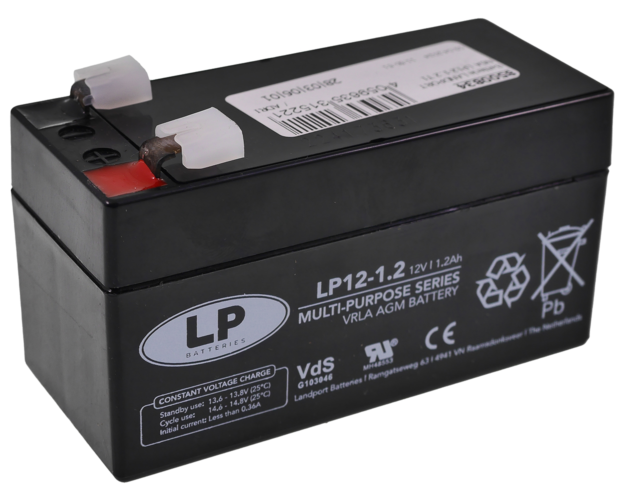 Batterie LANDPORT NSA LP12-1.2 T1 VDS 97x43x52 mm 1,2 Ah für Mercedes Land Rover N000000004039 LR02495 Stützbatterie