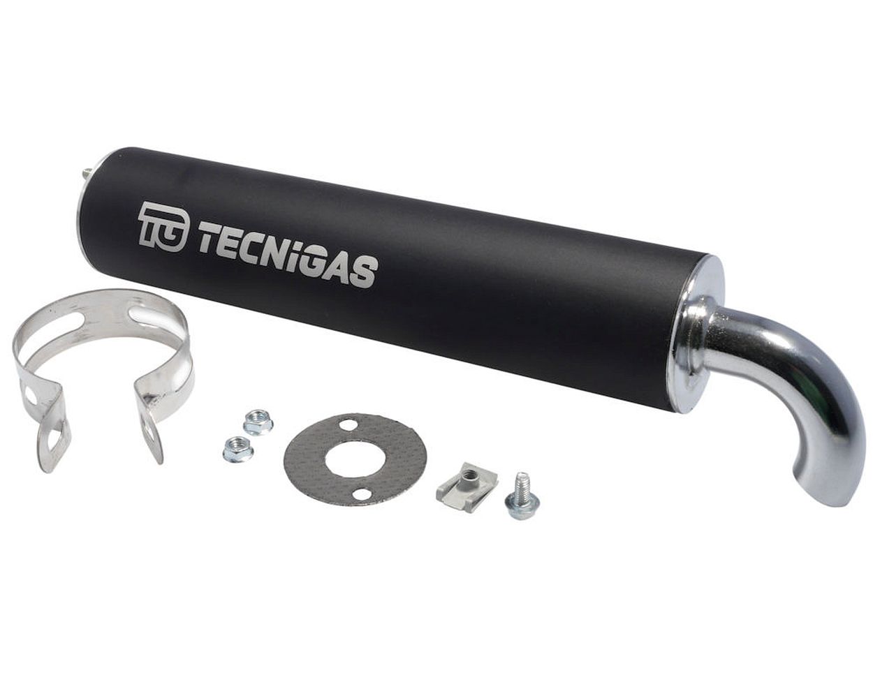 Endschalldämpfer TECNIGAS NEXT-R schwarz-Aluminium Auspuff