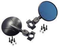 Spiegel Set FAR Flexi Enduro 7699 klappbar schwarz für 22-24mm Lenker Motocross Lenkerspiegel mit Straßenzulassung