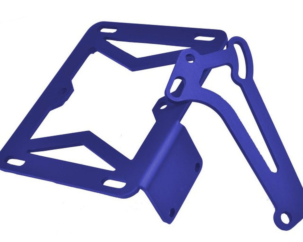 Kennzeichenhalter TNT blau eloxiert