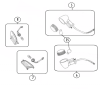  RS700 50 QM50T-10A Qingqi 4T AC Blinker für Rex RS250, RS700, RS900, QM50T-10AB / 10AD