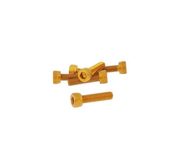 Kit de vis 6 pièces hexagonales en aluminium - M5 20mm