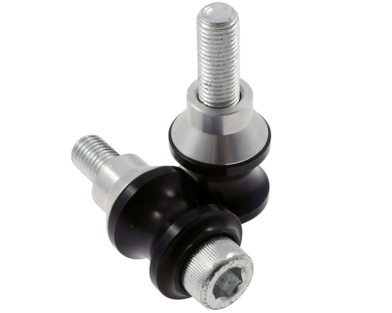 Schwingenadapter für Montageständer Bobbins Alu, schwarz, M10x1.25 mm, Paar