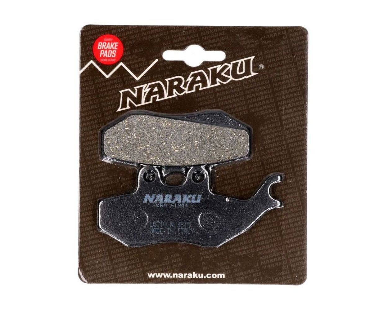 Bremsbeläge / Bremsklötze NARAKU organisch kompatibel fürMBK