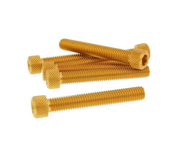 Kit de vis 6 pièces hexagonales en aluminium - M8 50mm