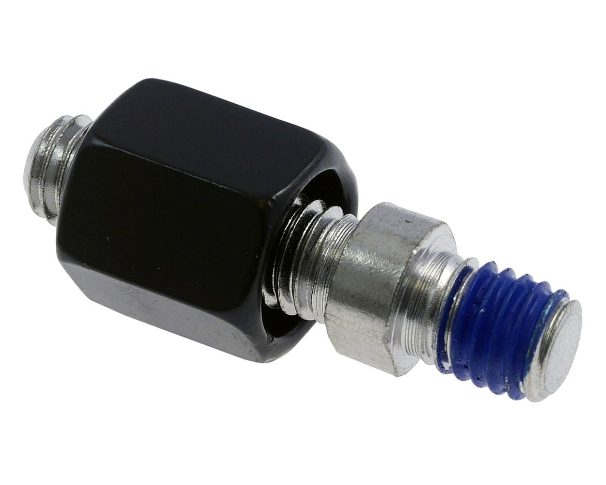 Spiegeladapter M8x1.25 auf M8x1.25 mm rechtsgewinde, schwarz, Adapter Spiegel