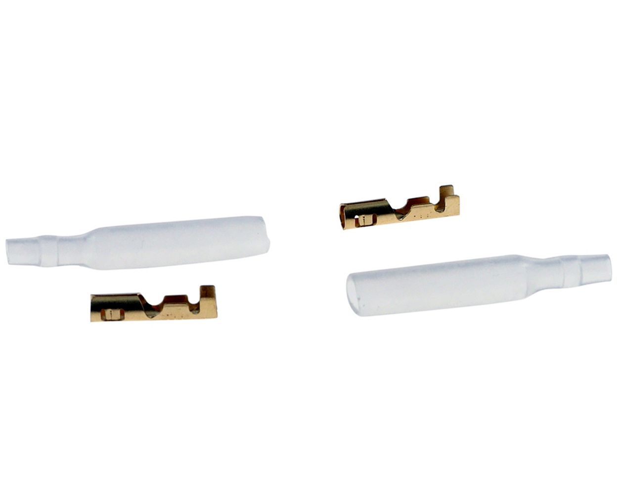 Rundsteckhülsen (weiblich) D. 3,5 mm mit Isolierung, 100 Teile pro Set