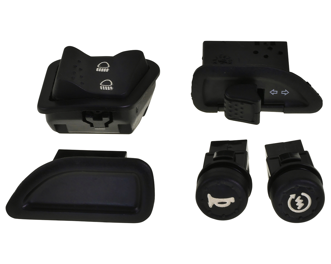 Schalter Set mit Blinker, E-Start, Hupe, Lichtschalter