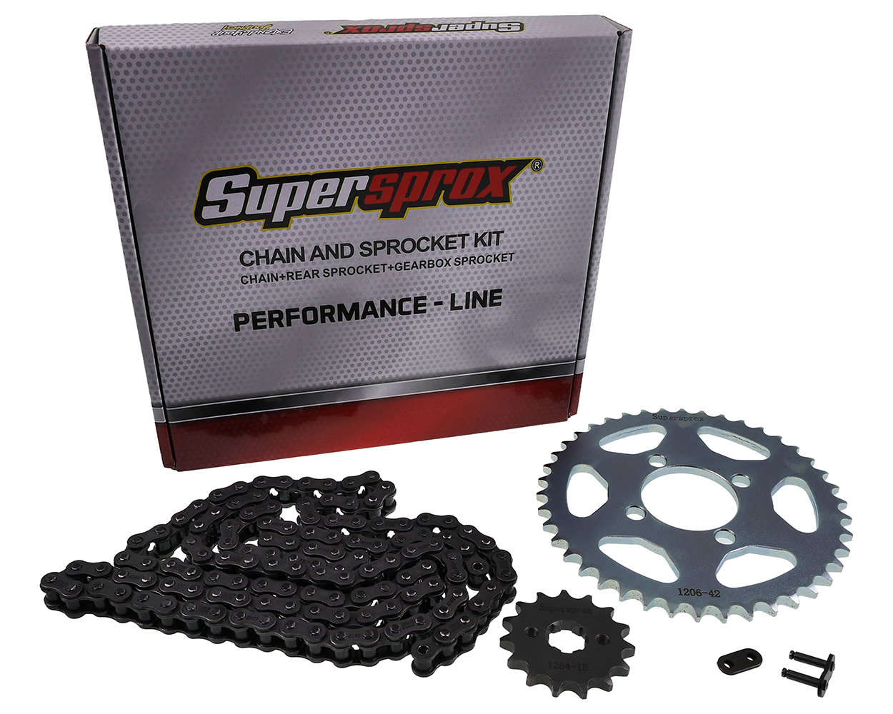 Performance KIT Stahl SUPERSPROX 428 Teilung 42 / 15 Zähne