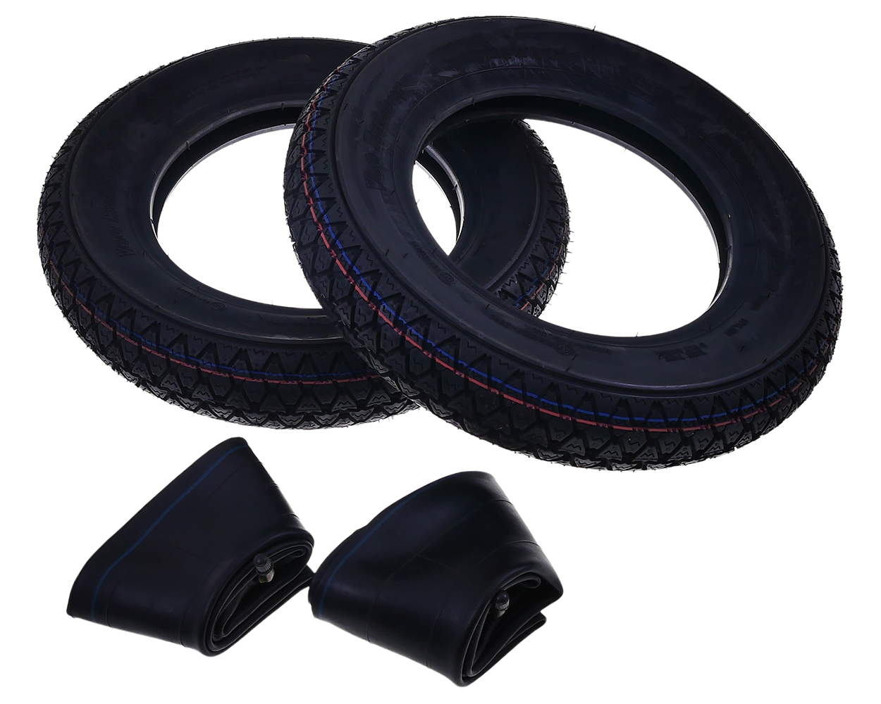 Reifensatz VEE RUBBER VRM054 3.50-10 59J TT + Schläuche