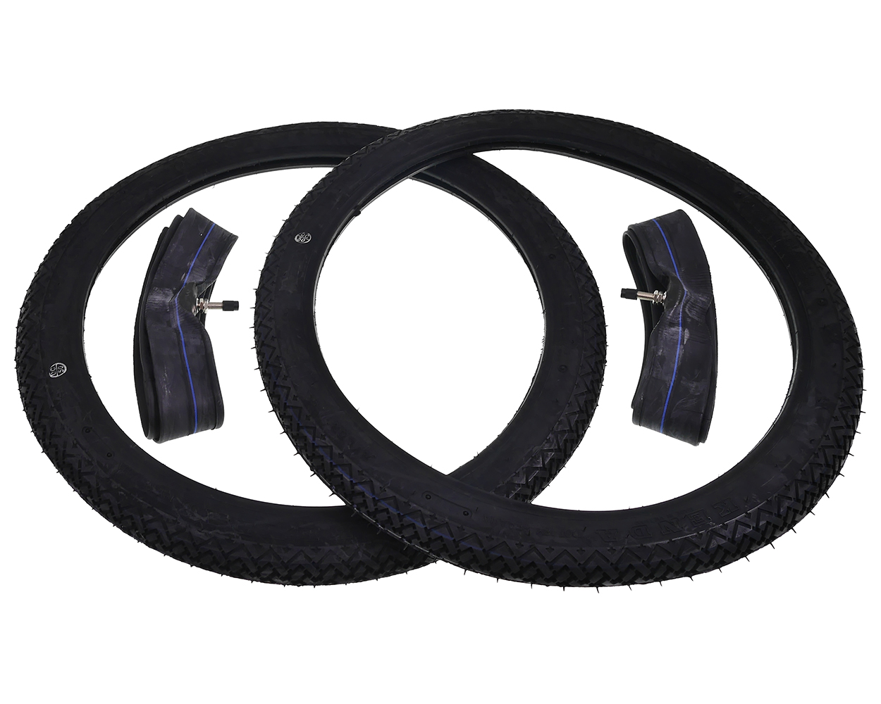 Reifen 2x KENDA K77 2.00-17 Zoll Klassik Reifen Set mit 2x Schlauch