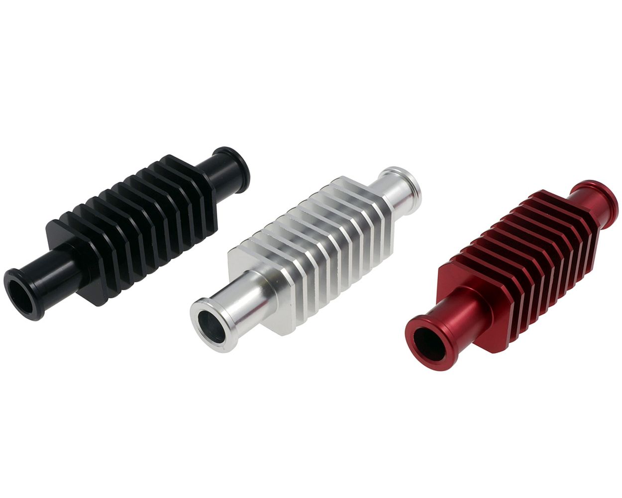 Durchlaufkühler universal eckig 100 mm in versch. Farben ROT