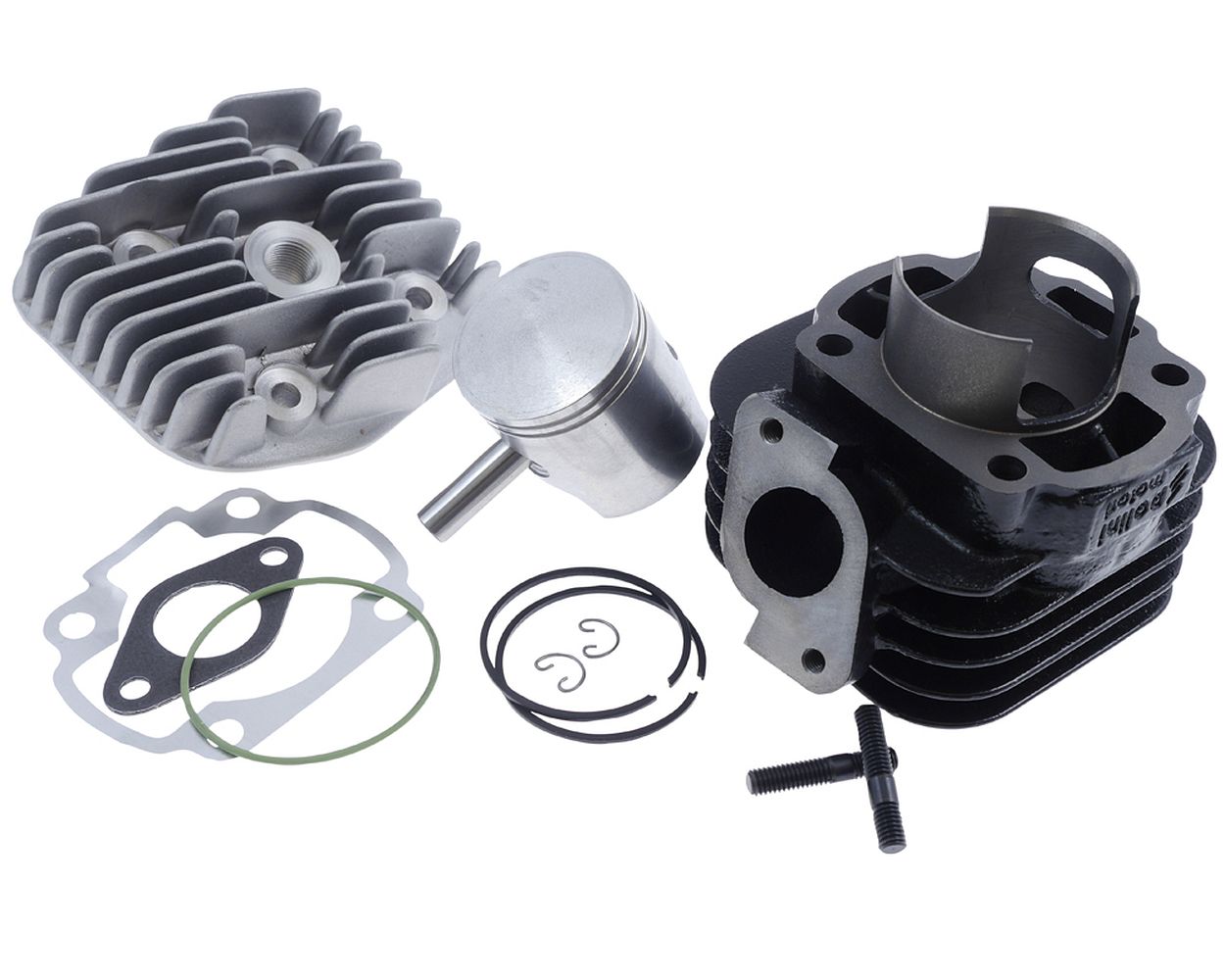 Zylinder POLINI Grauguss Sport 70 ccm 10 mm für Minarelli liegend AC, schräg