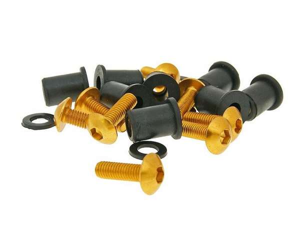Kit vis alu écrous M5x16 - 8 pièces