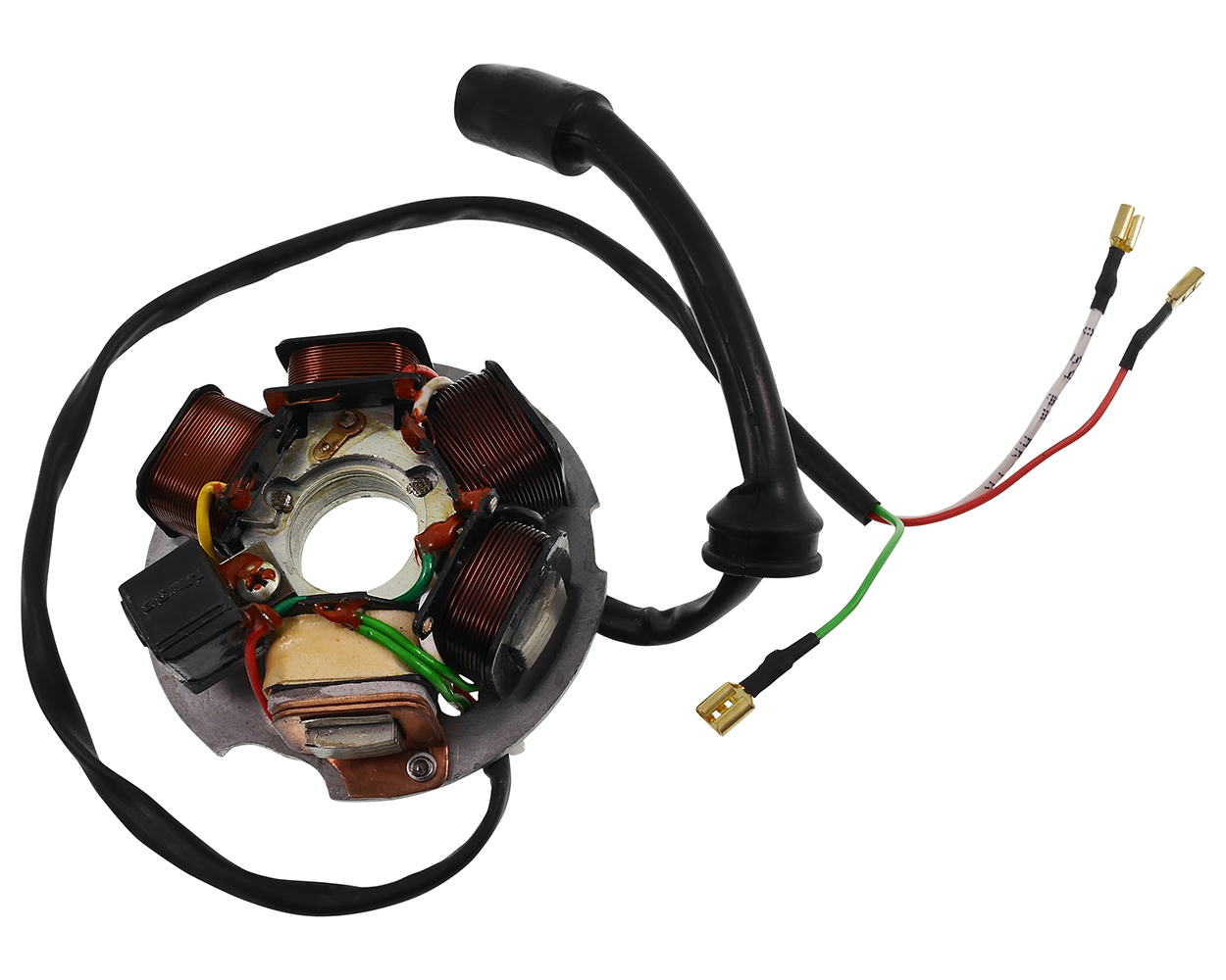 Zündgrundplatte / Lichtmschine 12 V, 5 Spulen, 8 Kabel