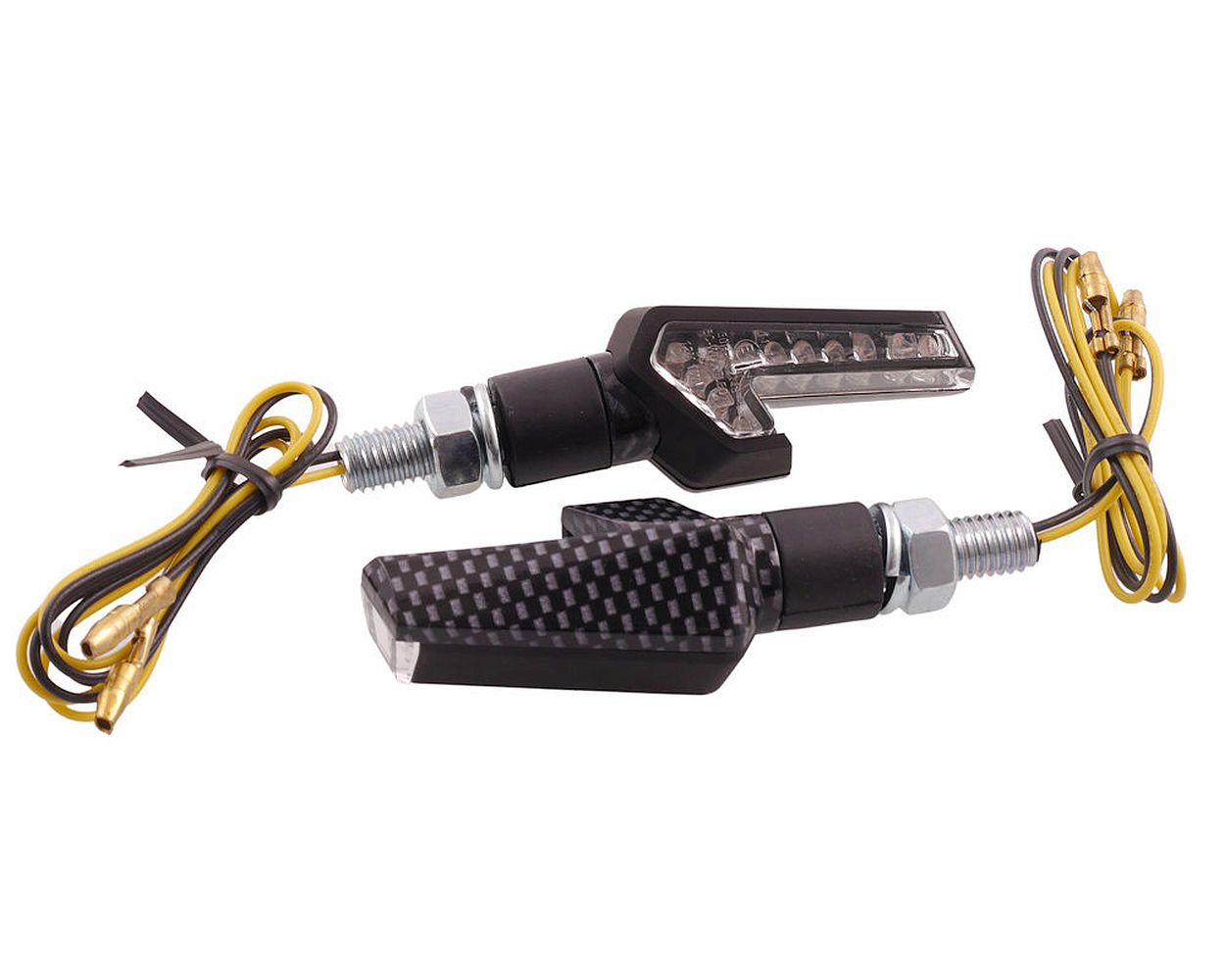 Blinker VANEZ Rider LED carbon universal E-Nummer, Custom, Motorrad, Mokick, Scooter, Roller, Mofa, Moped, Quad, ATV