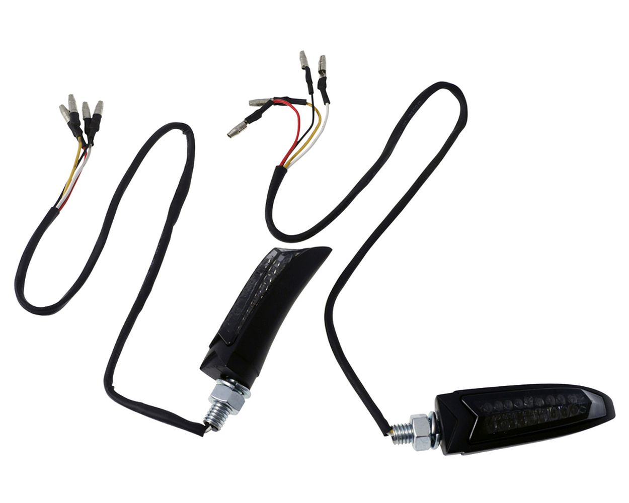 Rücklicht mit Blinker Highsider LED ARC schwarz, Alu, getönt