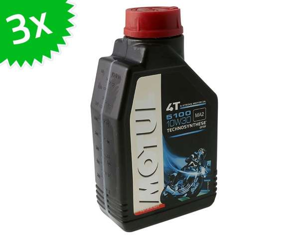 Huile moteur MOTUL 4T 10W30 - 5100 4 temps