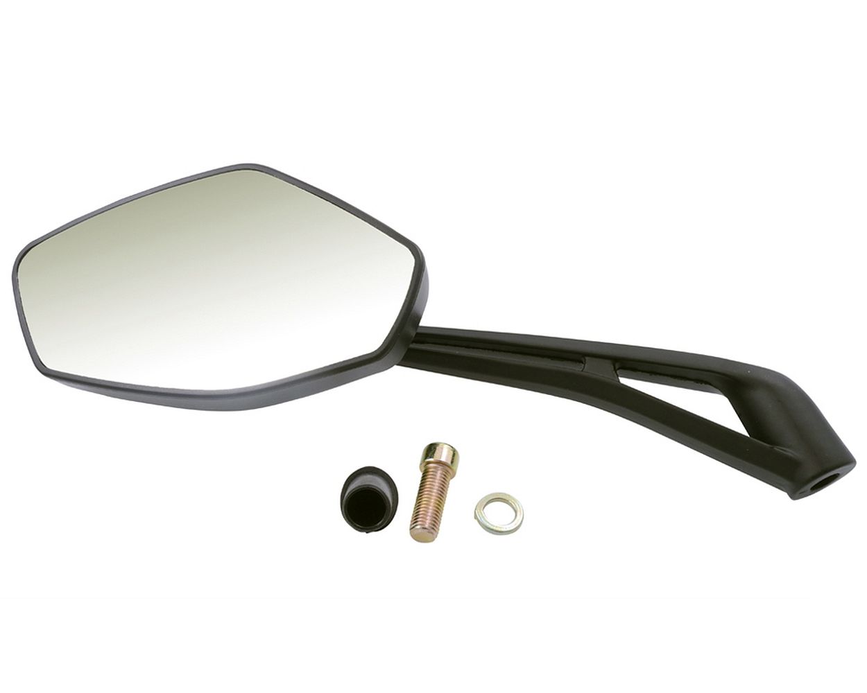 Spiegel links schwarz M10 mit ABE Rivello Buffalo HERO 50 4T AC, TANCO WARRIOR
