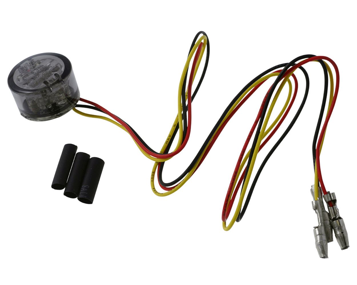Rücklicht Mini LED Motorrad PIN zum Einbau, rotes Glas, 20x14 mm, Quad, Roller