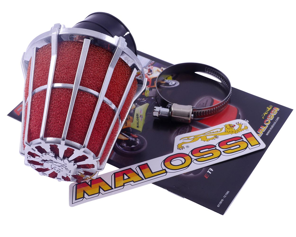 Luftfilter MALOSSI E5 30 Grad für Vergaser PHBH 20-25 Anschluss 38 mm