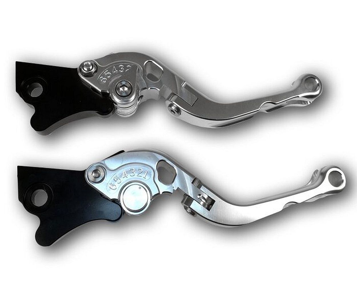 Bremshebel Set BGM Sport, silber, einstellbar klappbar
