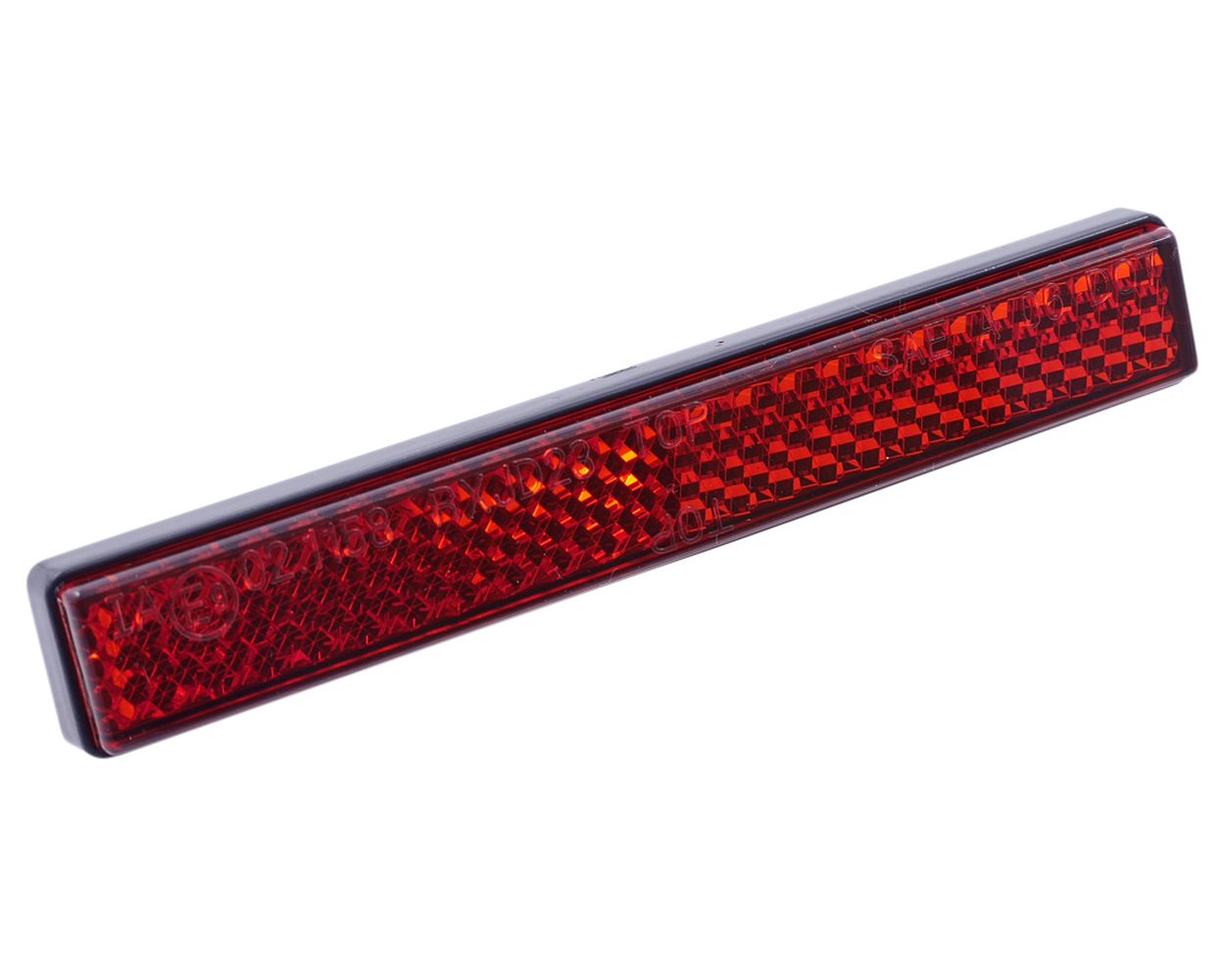 Rückstrahler DAYTONA eckig mit M5 Gewindebolzen, 100x13 mm kompatibel für Motorrad, Quad, Roller, Schaltmoped, Mofa, Vespa