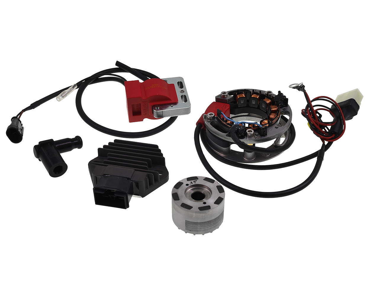 Innenrotor Zündanlage mit Ladespannung R&D Universal 90 mm Grundplatte