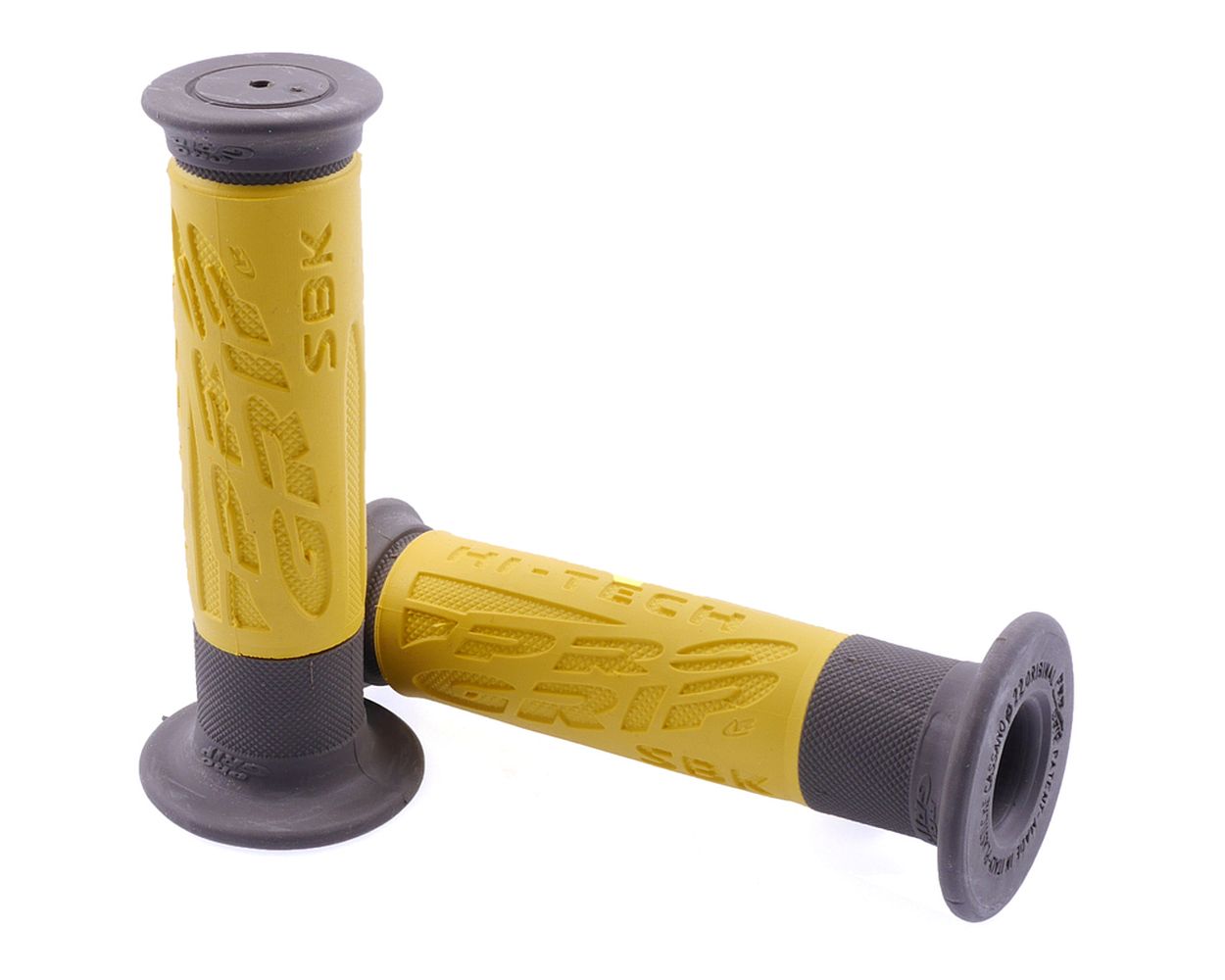 Lenkergriffe ProGrip 716 Enduro schwarz gelb kompatibel für Roller, Moped, Motorrad, Mofa, Vespa, Lambretta