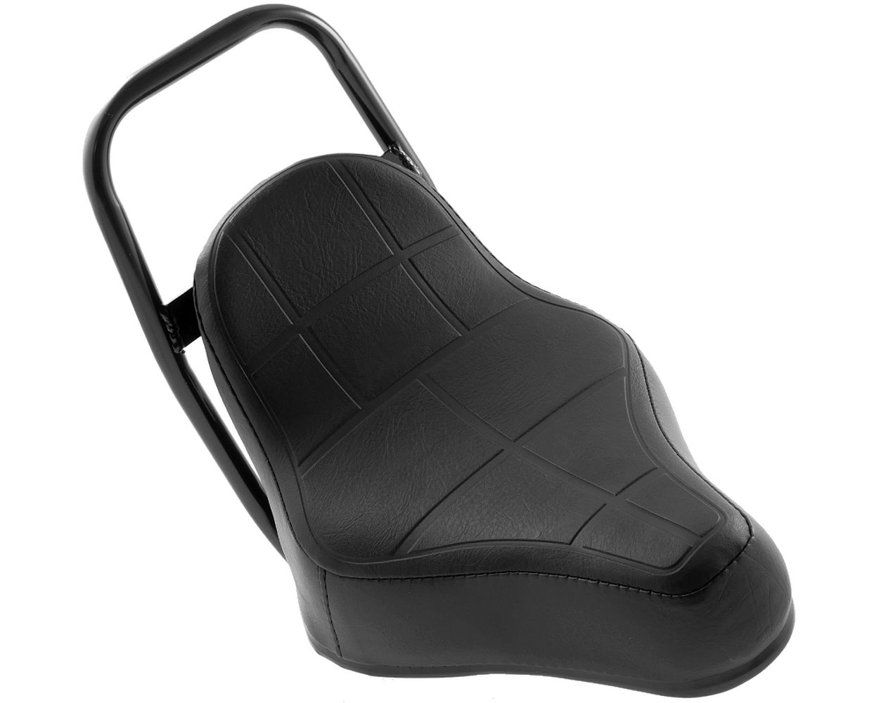 Sitzbank Sattel schwarz mit Sissybar SCORPEX S / N Automatico Maxi Aleta Grande