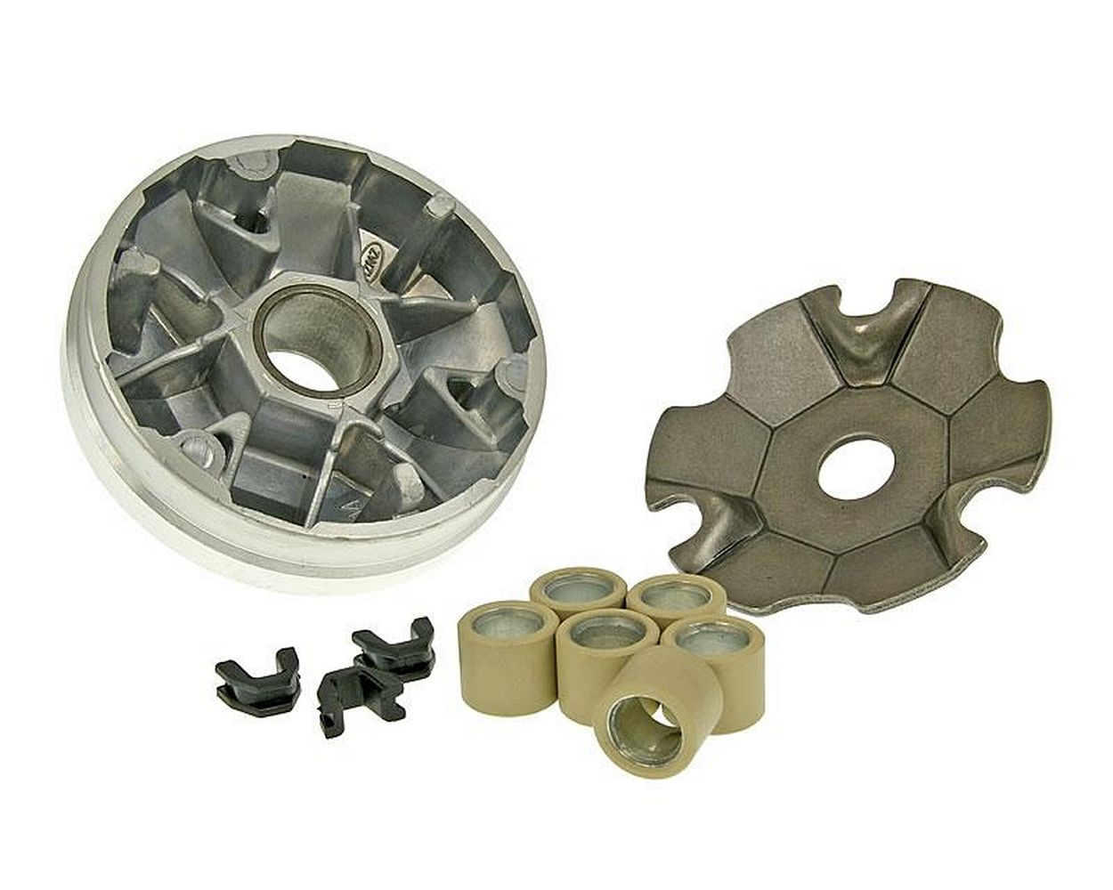 2EXTREME Variomatik Für Keeway RY6 50, RY8 50, RY8 Evo - Komplettset Mit Rollensatz