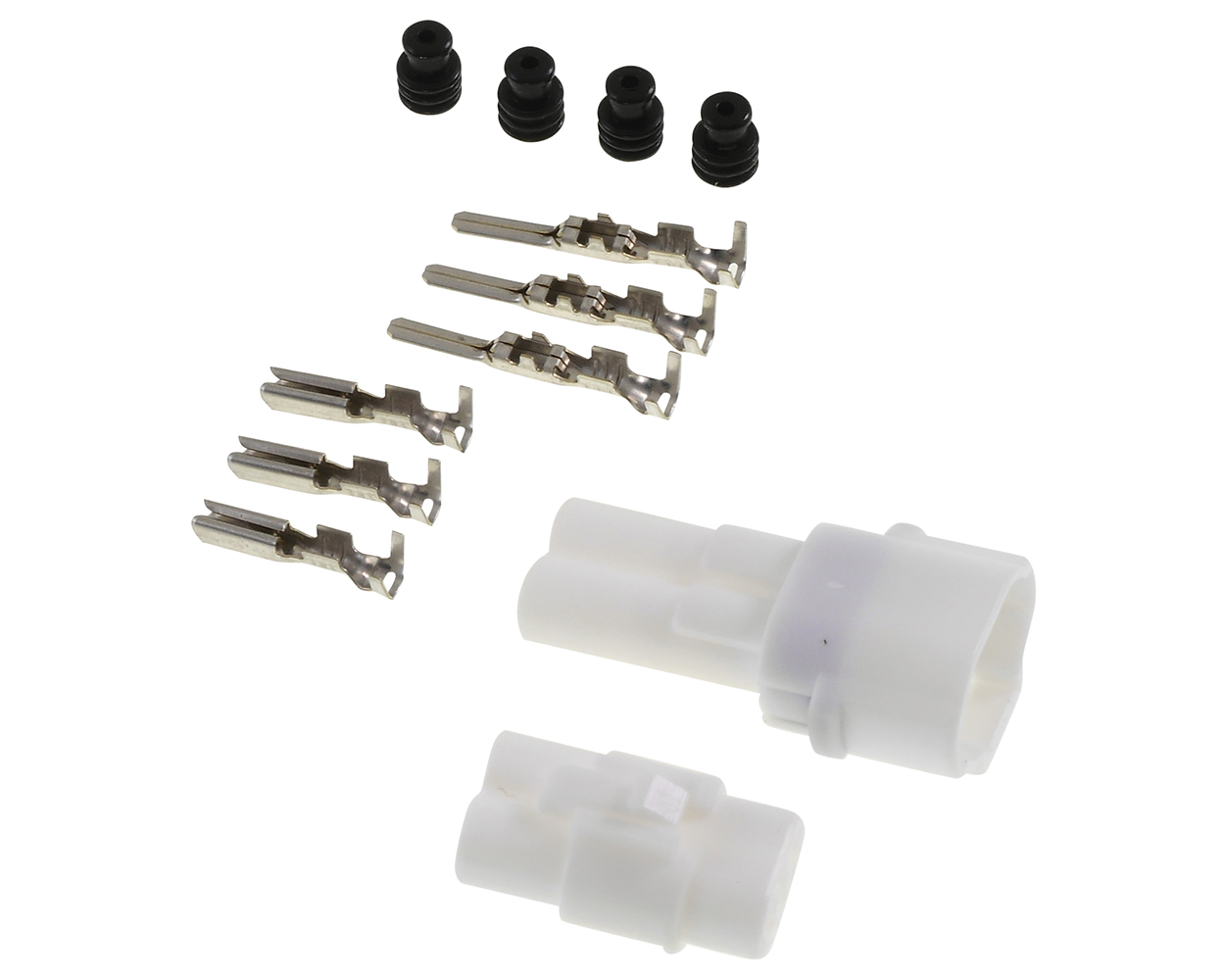 Stecker Set Kabelbaum 2 Pin BGM Typ 090 SMTO MT Sealed 0, 85-1, 25 mm wasserdicht universal, kompatibel für Roller, Vespa, Motorrad