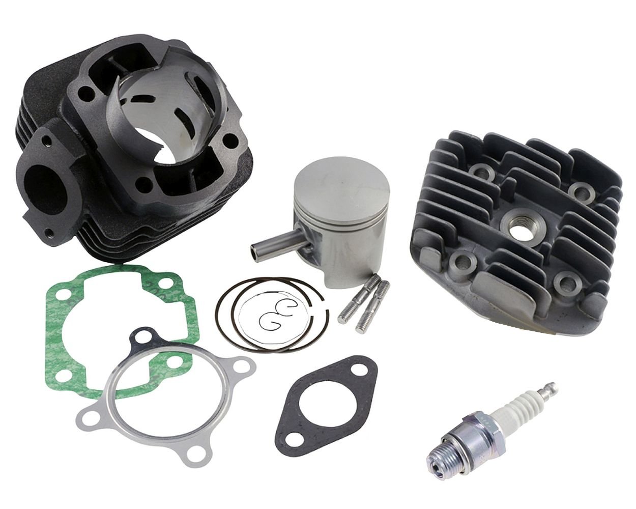 Zylinder 70 ccm Sport Minarelli liegend AC mit Zündkerze