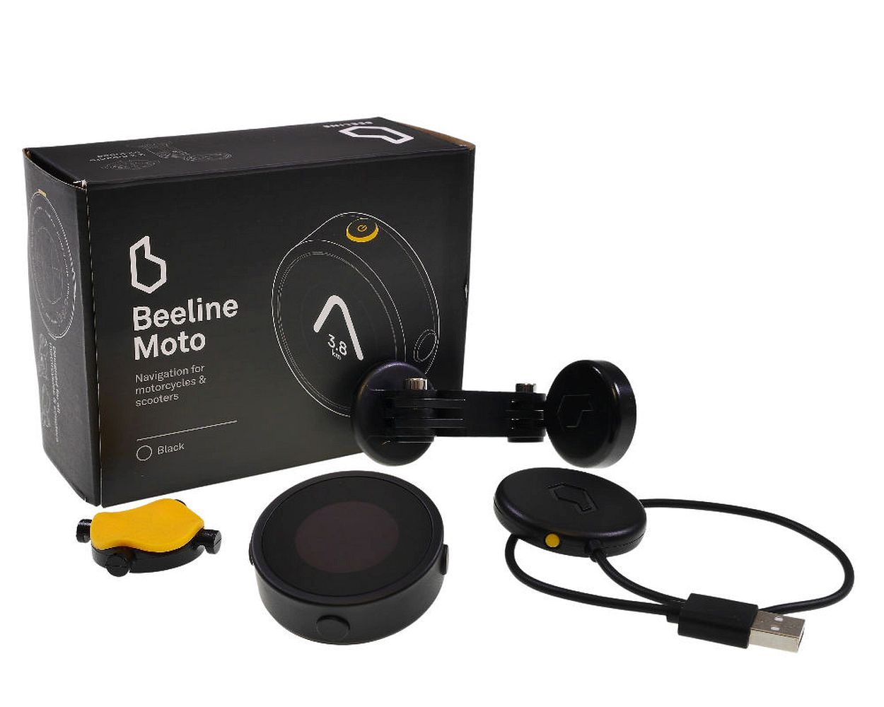 Navigationsgerät BEELINE Moto Black Universalkompatibel für Motorrad, Roller, Moped, Mofa, Vespa System