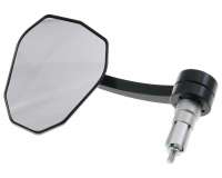 Lenkerendenspiegel VICTORY Evo schwarz mit Adapter 12-22mm kompatibel für Motorrad, Roller, Quad, Moped, Mofa, Vespa