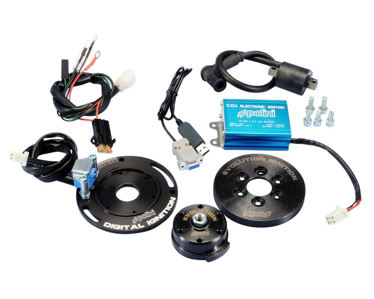 Innenrotor Zündung POLINI digital Batteriezündung Minarelli programmierbar