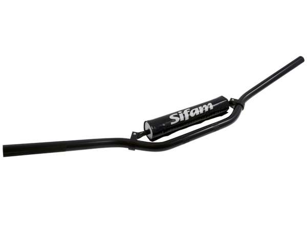 Guidon MX aluminium avec entretoise et rembourrage - div. couleurs