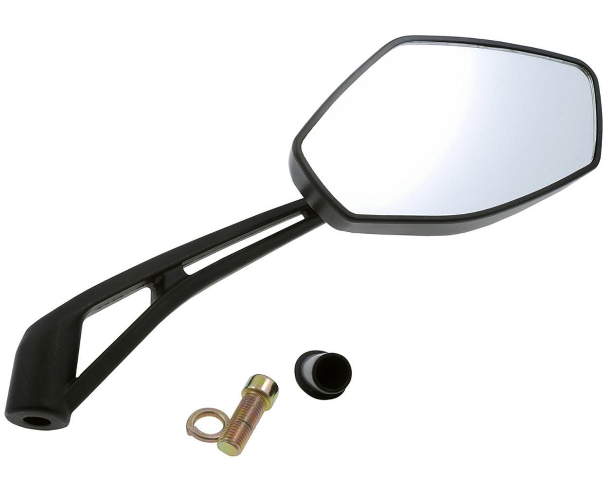 Spiegel M8 rechts schwarz universal SCORPEX Explorer ATU Formula 2000 50