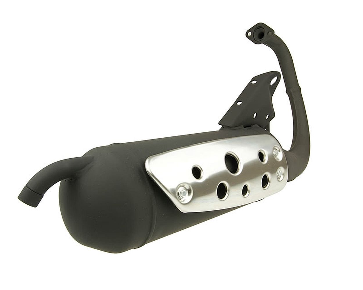 Auspuff TECNIGAS Silent Pro Black für Minarelli stehend 50
