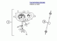  FUN 125 YY125QT-6 4T AC Tacho für Baotian BT49QT-12, FlexTech Fun YY50QT-6