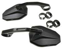 Lenkerendenspiegel Set HIGHSIDER 2x Victory Blast schwarz rechts / links mit ABE kompatibel für Roller, Motorrad, Schaltmoped, Quad, Vespa